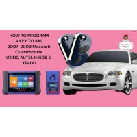 HOW TO PROGRAM A KEY TO AKL 2007-2009 Maserati Quattroporte USING AUTEL IM508 & XP400